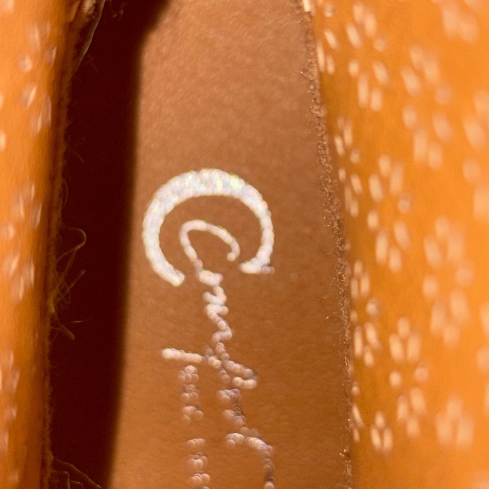 Cato Comfort Est Tan Ankle Boots with Perforated Design and Low Heel - Picture 8 of 9